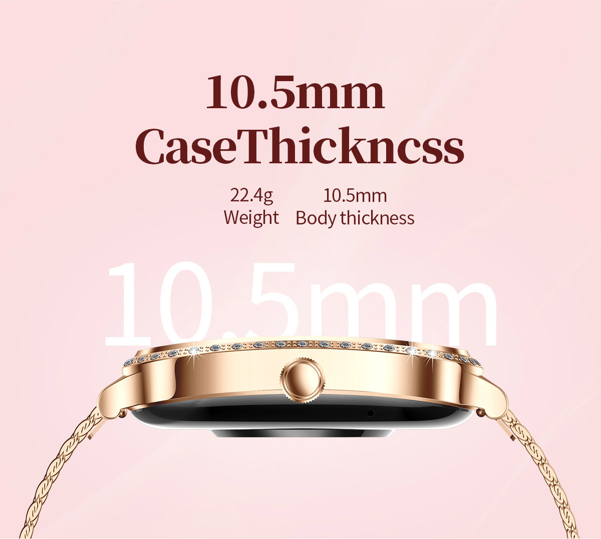 Smartwatch For Women Heart Rate And Blood Pressure Fitness Tracker_voghion.com