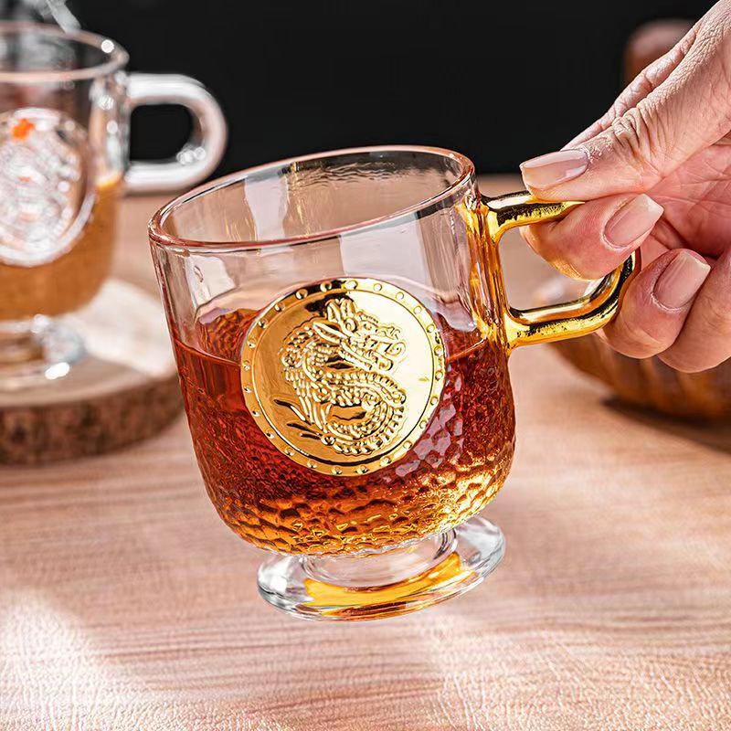Creative glass shot glass for home use for whiskey
