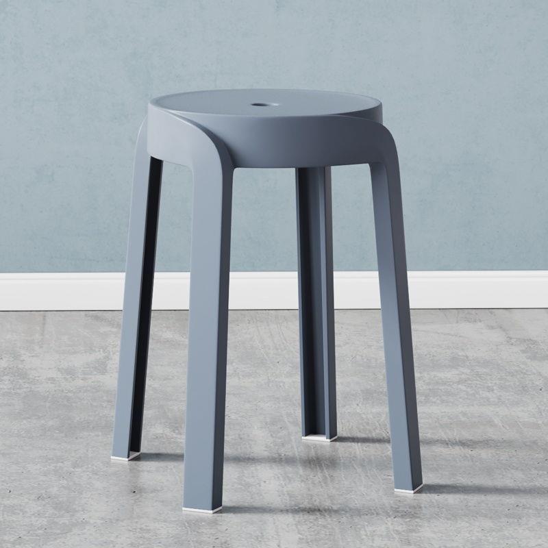 Taburete de plástico, taburete redondo alto para el hogar grueso, taburete de plástico apilable, mesa de comedor, banco, silla de molino de viento de repuesto, taburete único ciclón