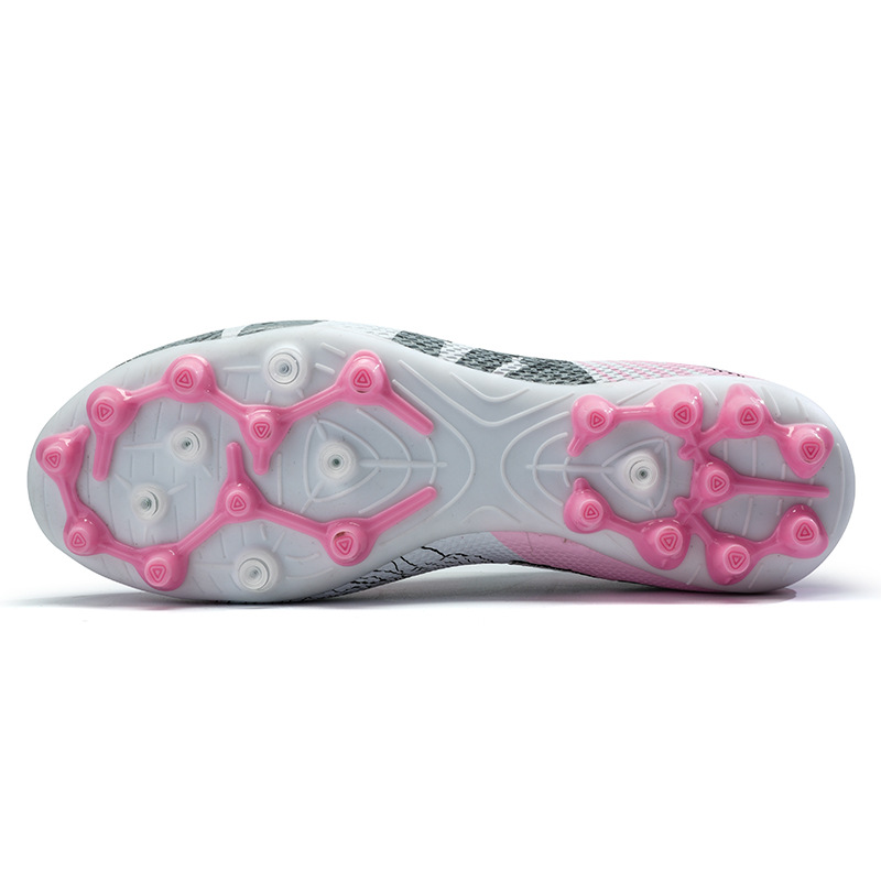 ShoeGlobe Cross-Border New Men And Women Students Long High-Top Broken Spikes Grass Training Football Shoes For Teenagers In Stock_voghion.com