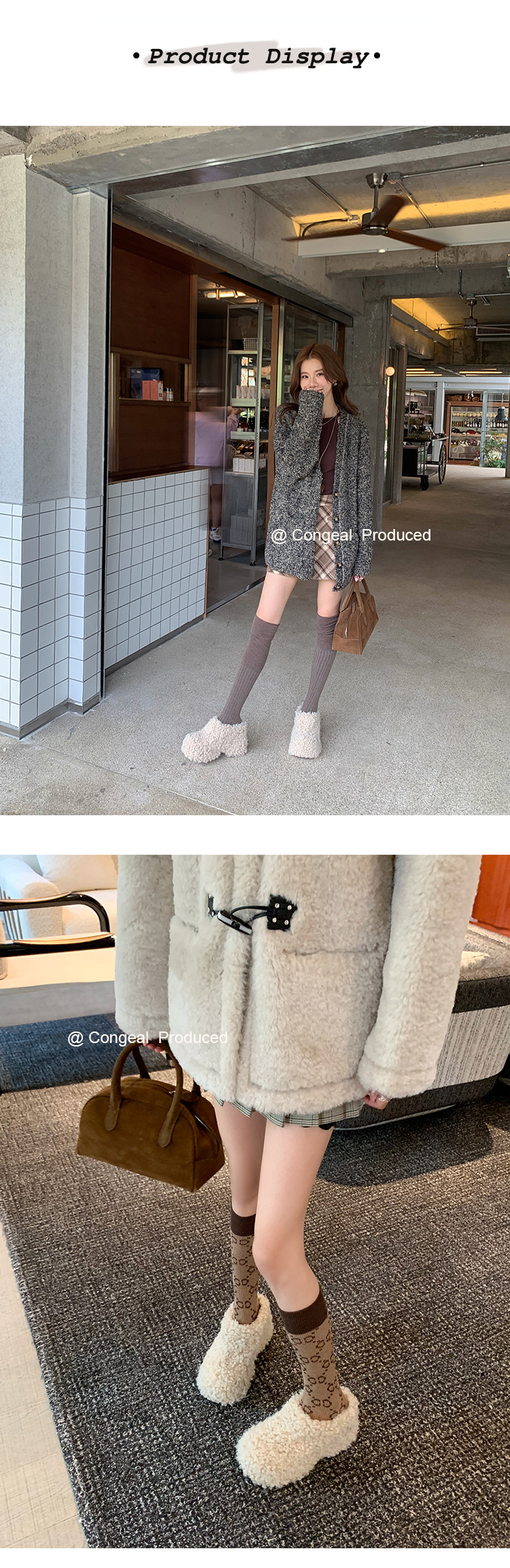 Dép bông Birkenstock đế trong siêu dày nữ, lót lông cừu ấm áp, mũi nhọn len cừu, form bao bọc — Lớp lót nhung đen, Lớp lót nhung màu nâu, Lớp lót đơn màu trắng nhạt, Màu đen một lớp chi tiết 6