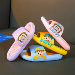 Children's Slippers Summer Outdoor Wear Cartoon Soft Sole Boys One Strap New Home Anti-Slip Girls Baby Cool Slippers