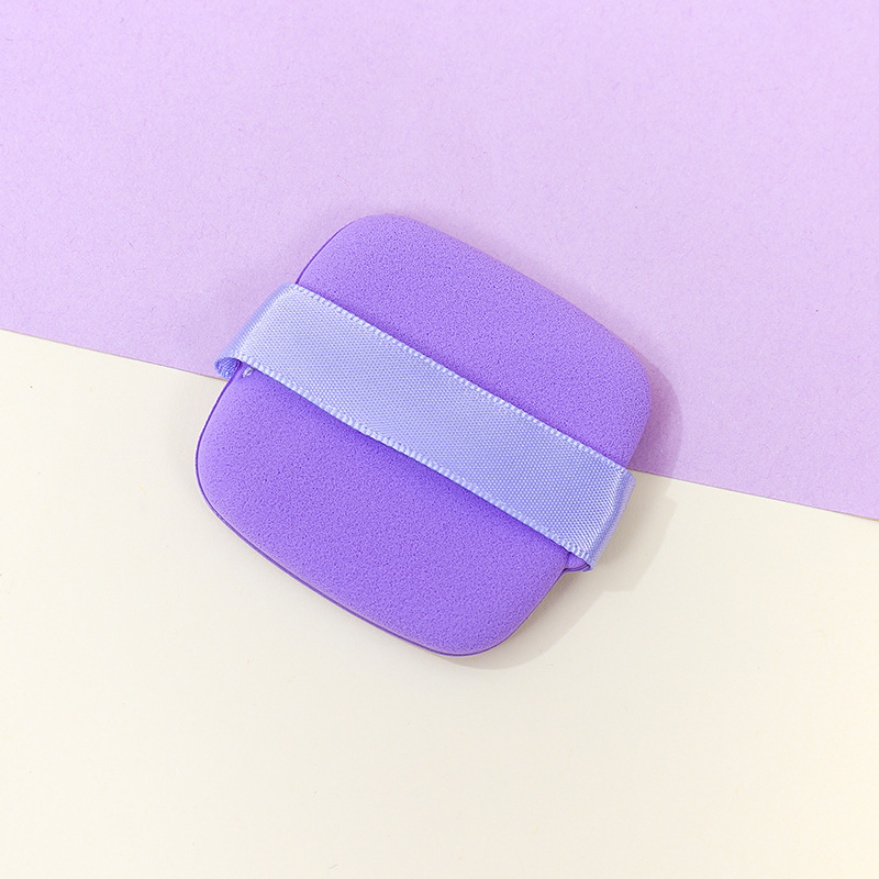 No coma polvo, polvo súper suave, seco y húmedo, base líquida, galletas cuadradas, esponja de maquillaje, cojín de aire de doble cara, borla de mantequilla