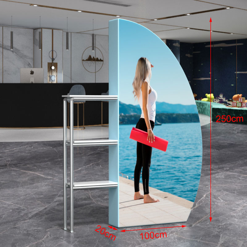Columna de Exhibición LED de Muestra Rápida de Aleación de Aluminio Plegable Portátil para Publicidad