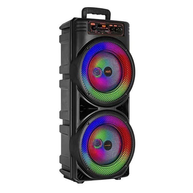 TTD-2807双8インチスピーカー屋外広場舞bluetoothオーディオポータブルk歌走馬灯|undefined