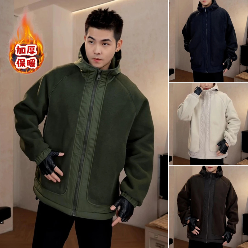 [High Quality] Western Fashion Trendy Men's Sports and Leisure Retro Niche Loose, Comfortable and High-End Jacket