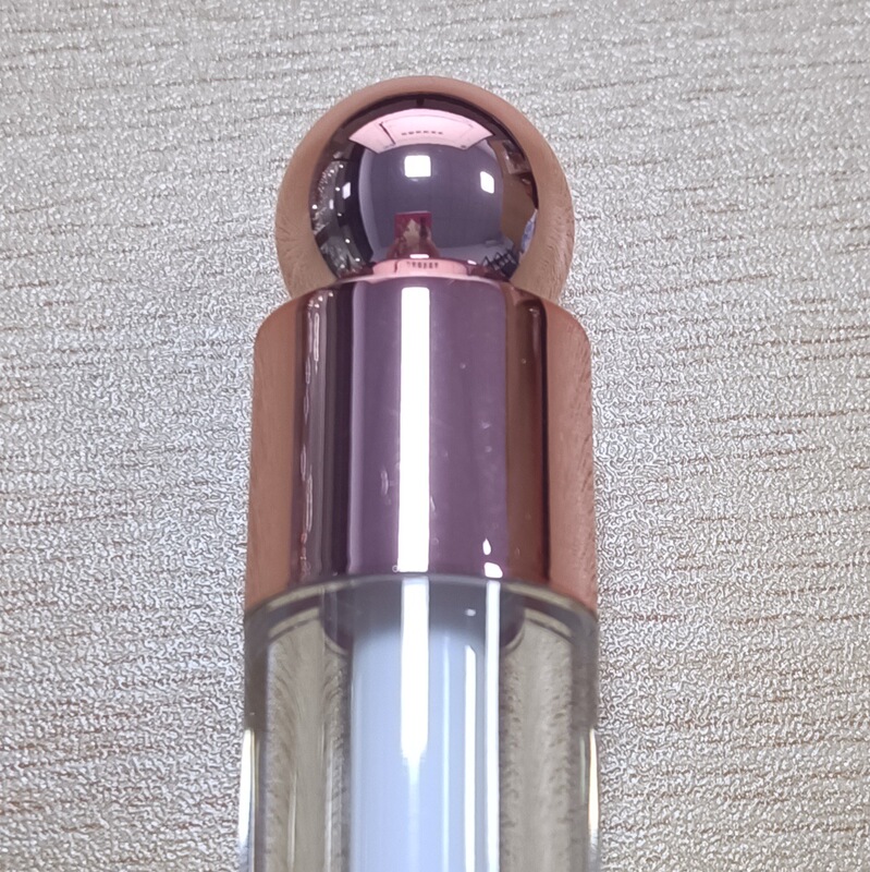 スポット 4 ミリリットル 6 ミリリットルライト高級電気メッキシルバーリップグロスチューブ空チューブペンダント付きマルチヘッドリップグレーズコンシーラーボトル|undefined