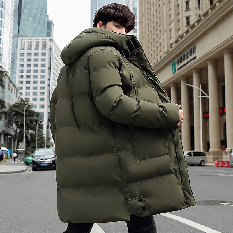 tton Masculino S comprimento médio outono inverno gordo plus size jaqueta acolchoada grossa de algodão quente_voghion.com