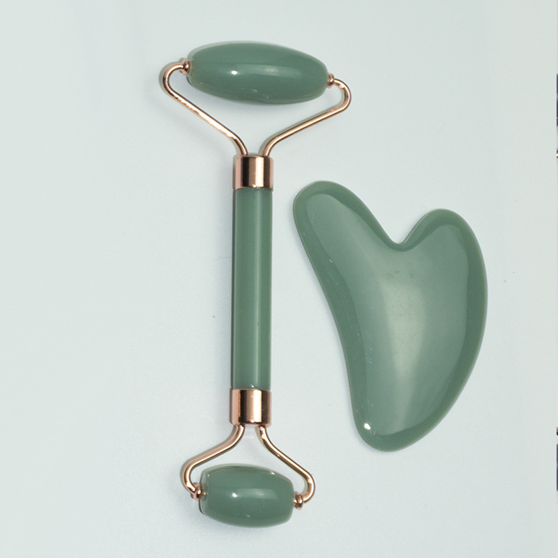 Cara transfronteriza cara cara cara de acero inoxidable tablero de masaje rodillo masajeador en forma de corazón ojos belleza meridiano varilla de belleza varilla de belleza