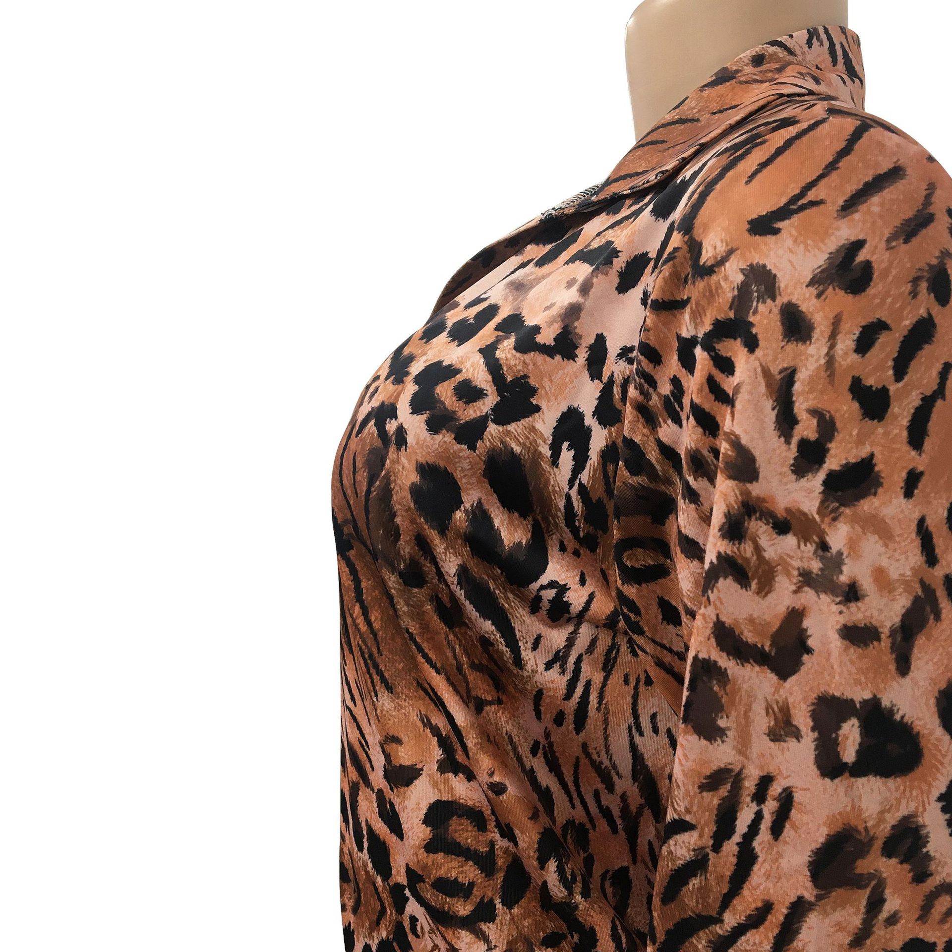 Women's Pant Set With Long Sleeved Collared Jacket And Trousers_voghion.com