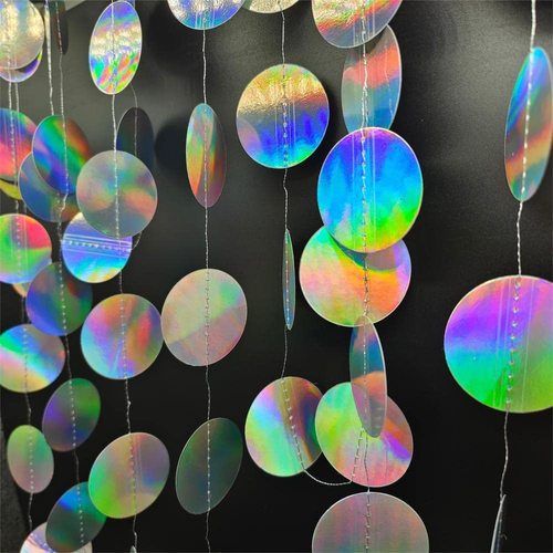 Amazon disco theme phantom paper flower birthday party decoration background wall hanging strips