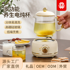 小型オフィスガラス恒温ポット家庭用ミニ一人用多機能煮花茶養生ポット