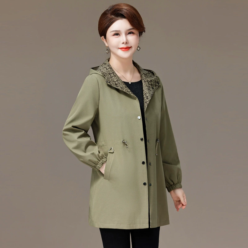 Осеннее пальто-т trench для подростков Elite Jacket хаки или зелёное, премиальная ткань, размеры XL до 5XL