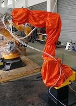 喷涂机器人防护服安川发那科防尘防静电喷涂机器人防护服