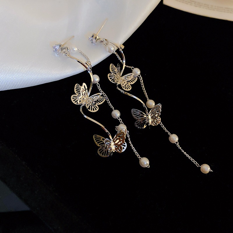 Nicho de diseño de plata amor geometría bola aguja de plata pendientes transfronterizos venta caliente minimalista viento frío fábrica de alto nivel image 37