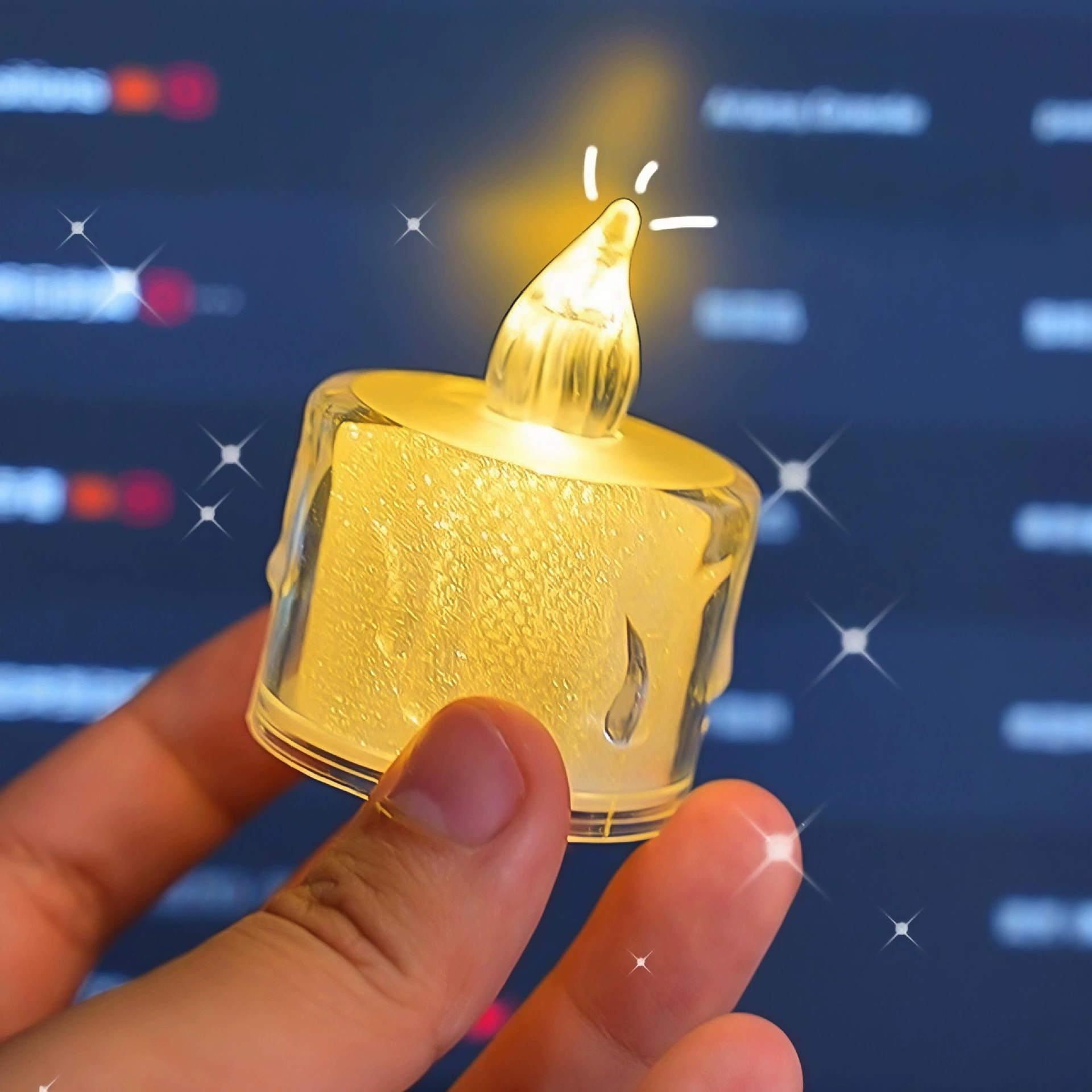 Красочные светодиодные свечи украшают декор, выражая любовь и создавая свадебную атмосферу, используя разноцветные электронные свечи для свадебного декора.