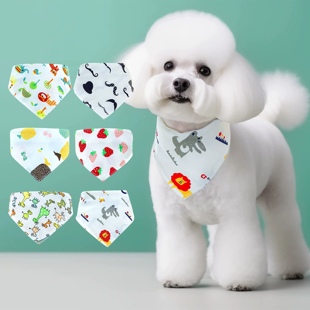 Pet Circle Собаки Кошки Кошки Товары Ткани Салфетки Производители Оптовая Продажа Домашние Животные Квадратные полотенца Текстовые Печатные Платья Треугольные Нагрудники