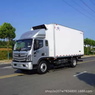 福田新欧航5.1米排半冷藏车 小黄牌冷链运输车厂家价格 支持分期