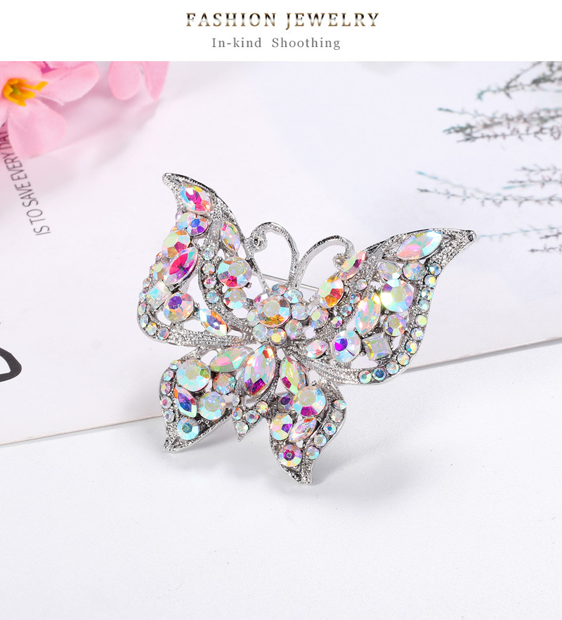 Retro Animal Alloy Diamond Artificial Gemstones Unisex Brooches display picture 8