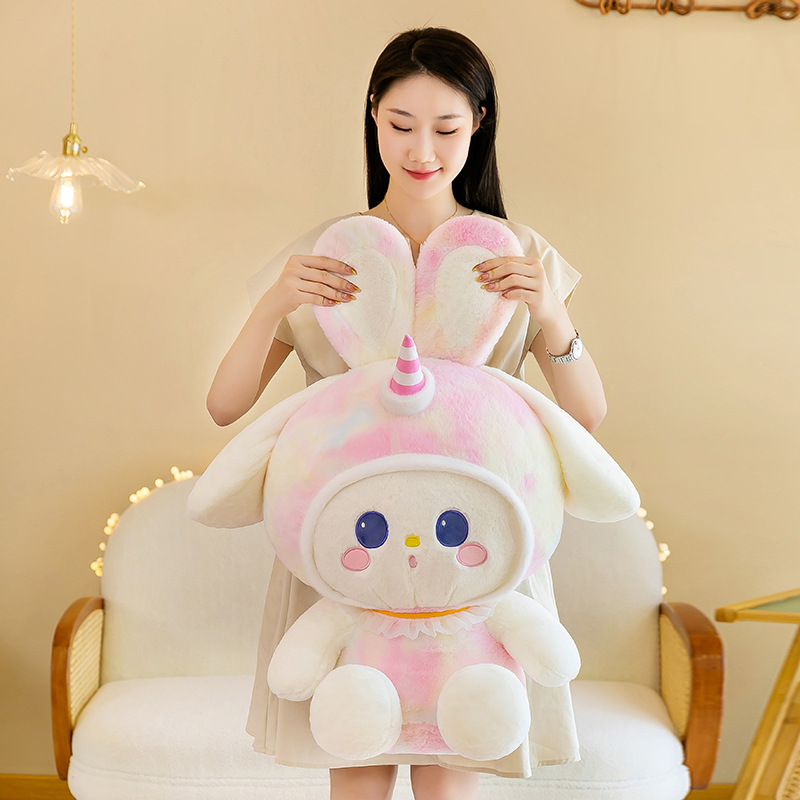 Genuine yuexinghe serie colorida Muñeca teñida Meimei Xiaoyu Xiaofu almohada de peluche artículos de regalo de vacaciones