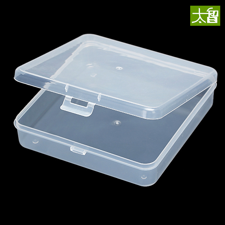 PP packaging square box with plastic lid plastic square plastic box with lid
