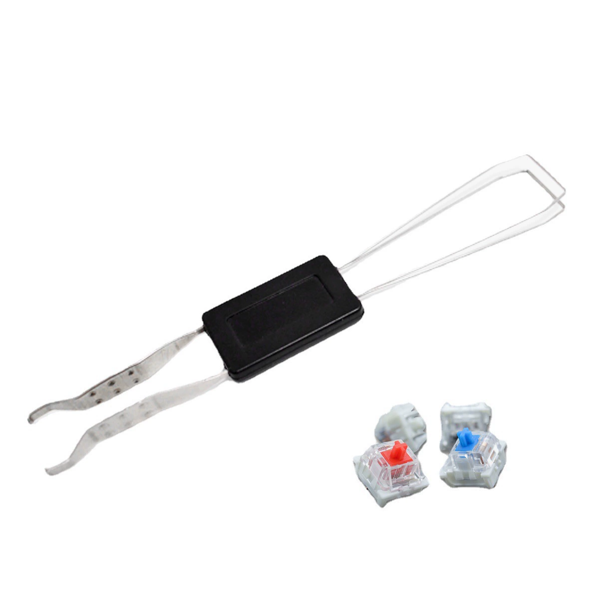 Behafter pull -out keyer] Dual -one -metal shaft key dual -use starting keycap removal tool computer accessories