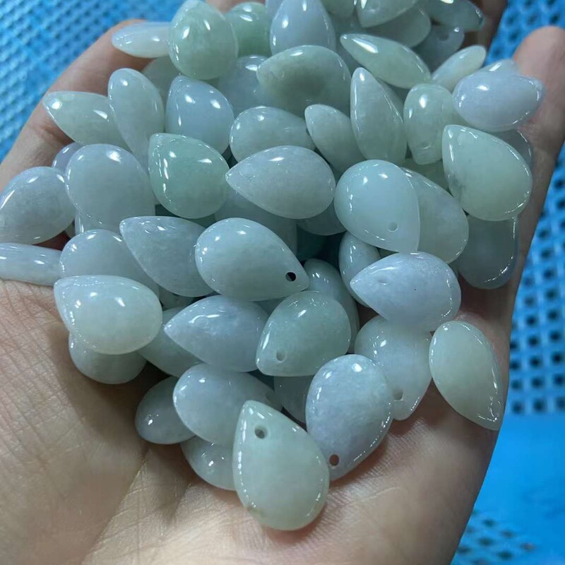 天然ミャンマー翡翠A商品水滴翡翠玉器掛けチェーン手串部品フェア振音生放送卸売り|undefined