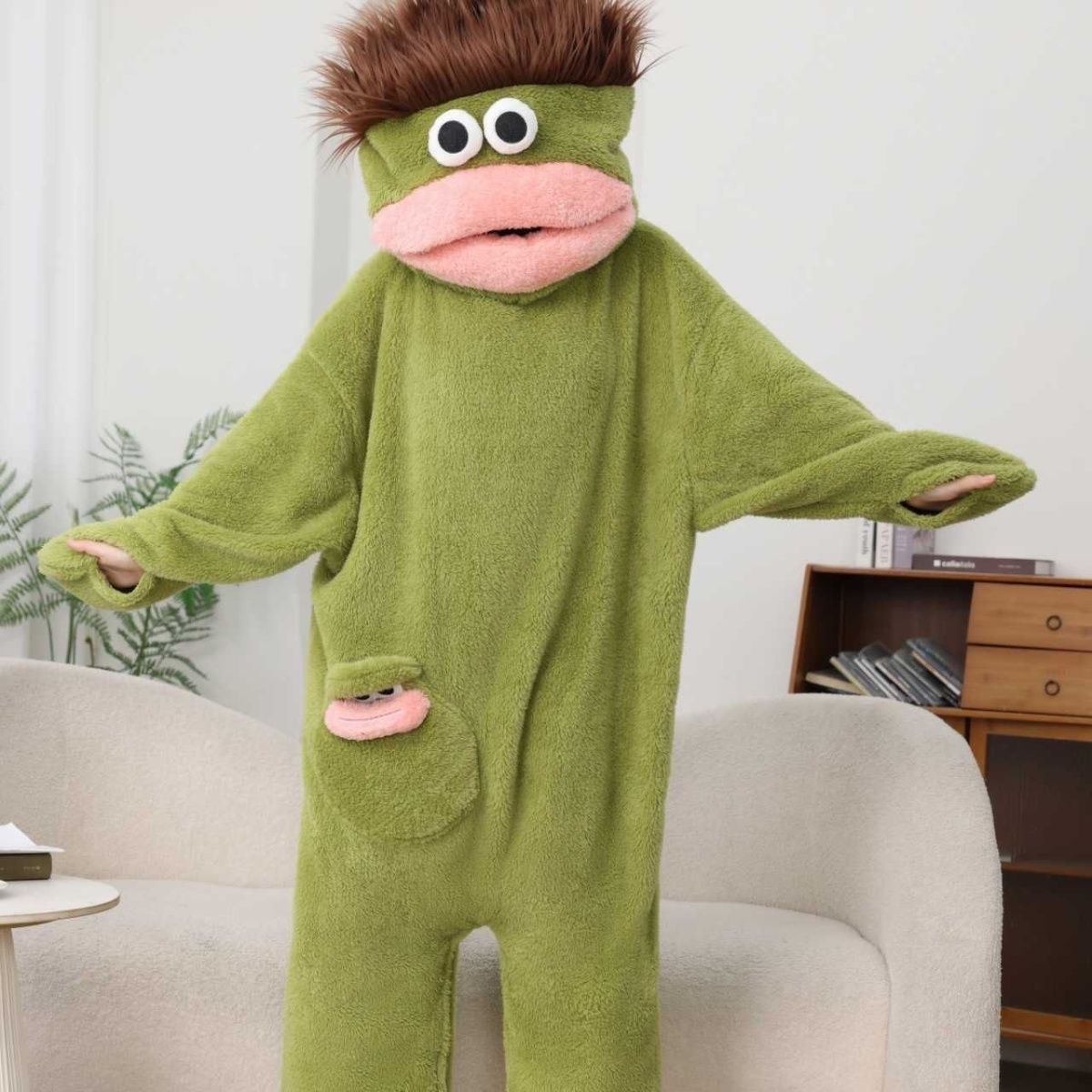 녹색 큰 입 괴물