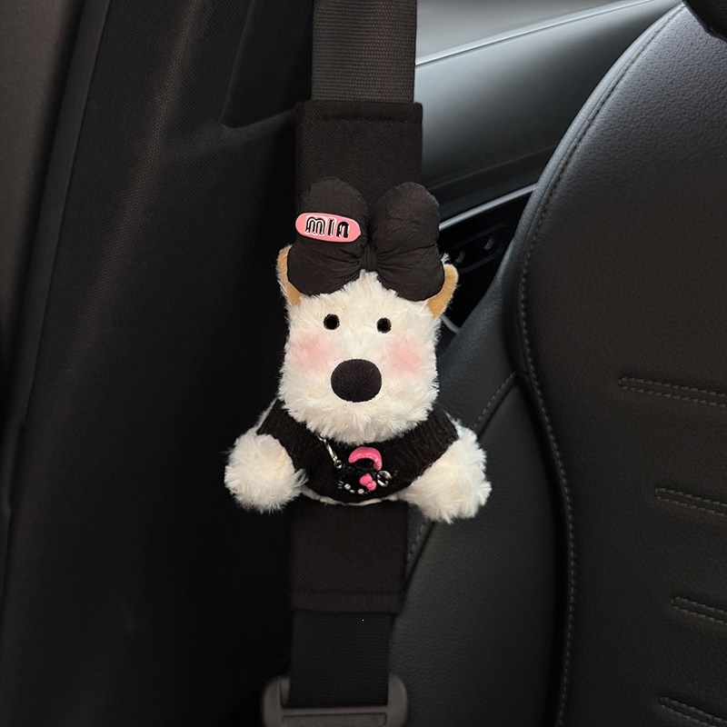 2026 New West Highland Car Seatbelt Shoulder Pads Cute Car Interior Accessories Seatbelt Decorations Pair