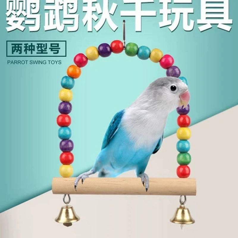 Игрушки для птиц, качели, подвесной мост, подвесное кольцо, лестница, образовательные принадлежности для птиц, посуда для попугаев, трансграничная AliExpress, цельная, бесплатная доставка
