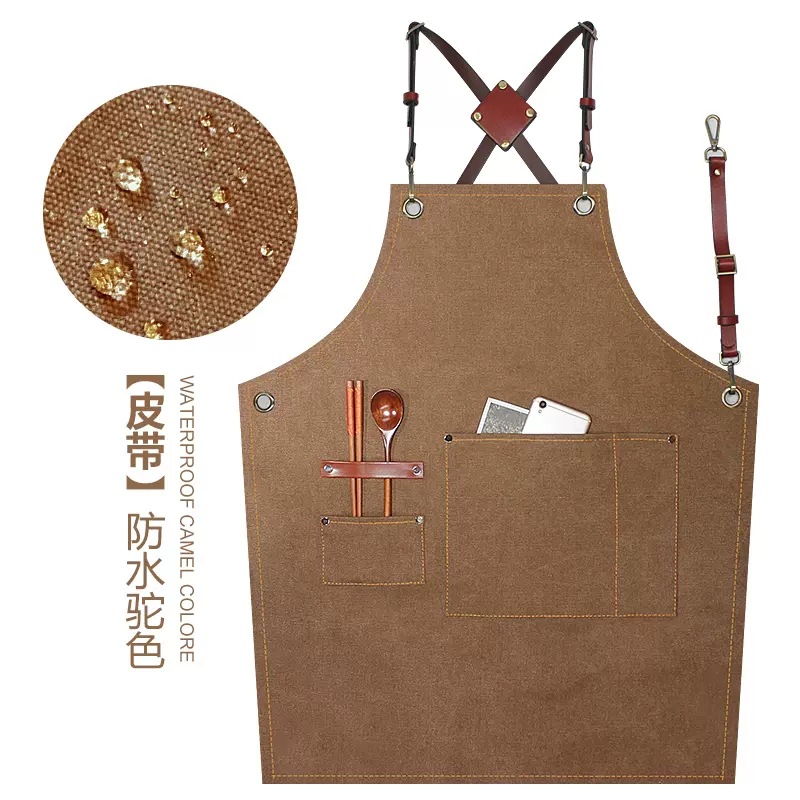 Impermeable nuevo cinturón semi-tejido de la mitad de cuero Camel