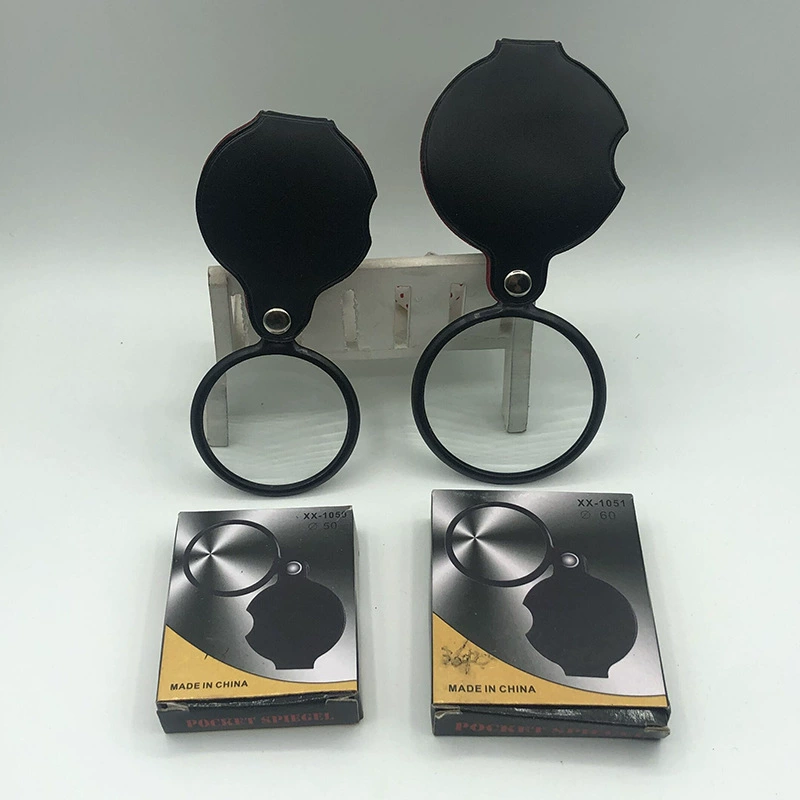 1050 Складная живая ручка кобура портативная для чтения пожилых людей 5 раз маленькая сумка Лупа 50/60 мм стеклянная линза