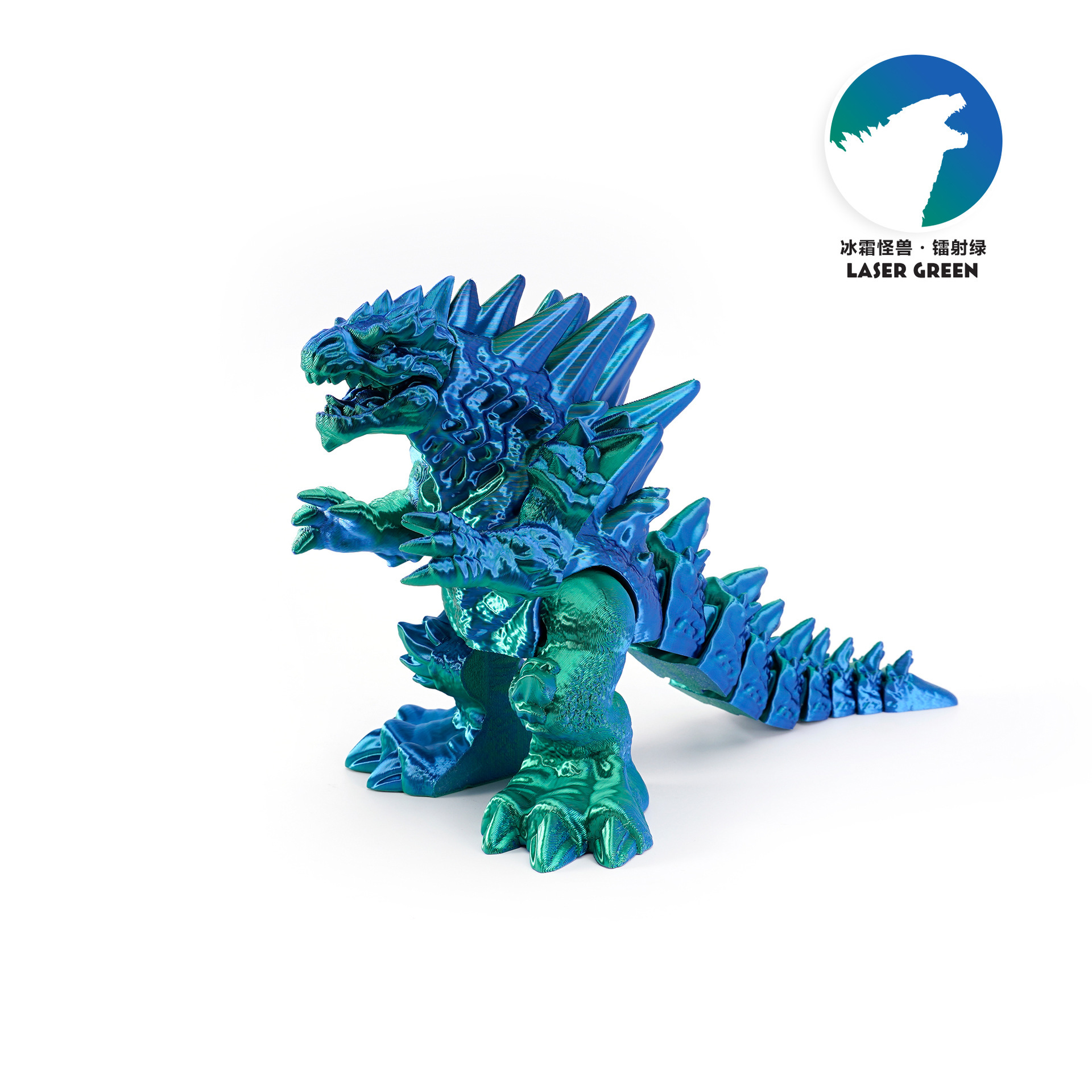 Impresión 3D nuevo estilo transfronterizo Frost Godzilla decoración de escritorio mano regalos para niños juguetes de impresión 3d