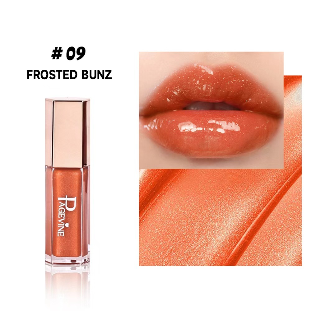 Cross-border PAGE VINE nuevo esmalte de labios de flujo, esmalte de labios de color acuoso, lápiz labial caliente, lápiz labial de miel