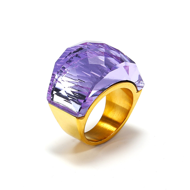 18g Weight Rhinestones Inlay Material Rings Classification 1 Piece Quantity Holiday, Daily Occasion Titanium Steel Material Color Block Pattern Men's Gender Inlay Design Simple Style, Classic Style Style Simple Style Classic Style Color Block Titanium Steel Inlay Rhinestones Men's Rings 10