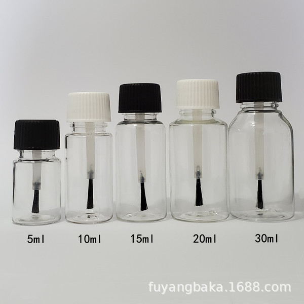 Transparent plastic brush