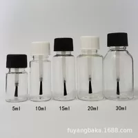 5ml10ml15ml20ml30ml прозрачный пластик ПЭТ кисть бутылка сущность масло крышка суб-упаковка небольшой образец бутылка с кистью бутылка