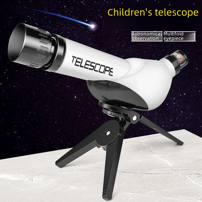 Kids Telescope & Handheld Microscope Science Kit, Elementary STEM Toy, Multi-Color
