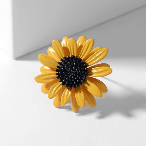 Sunflower Brooch High-End Women  New Daisy Brooch Sunflower Suit Sweater Autumn/Winter Accessory