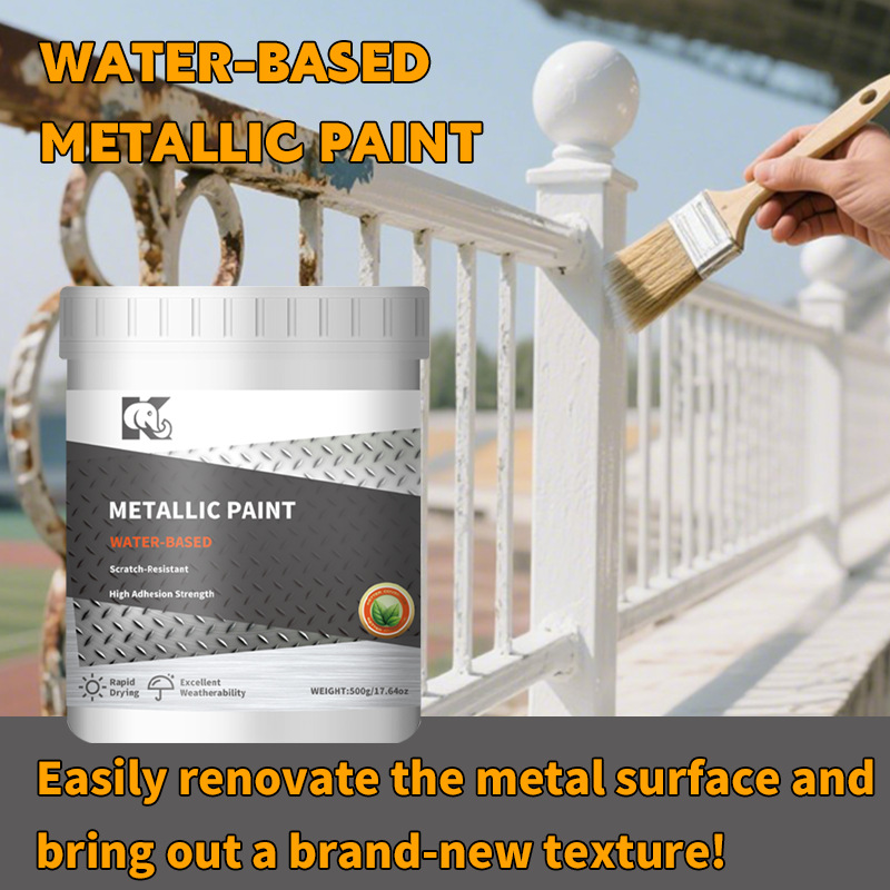 英文跨境热卖水性金属漆哑光防锈漆彩钢瓦翻新工业漆多彩金属涂料