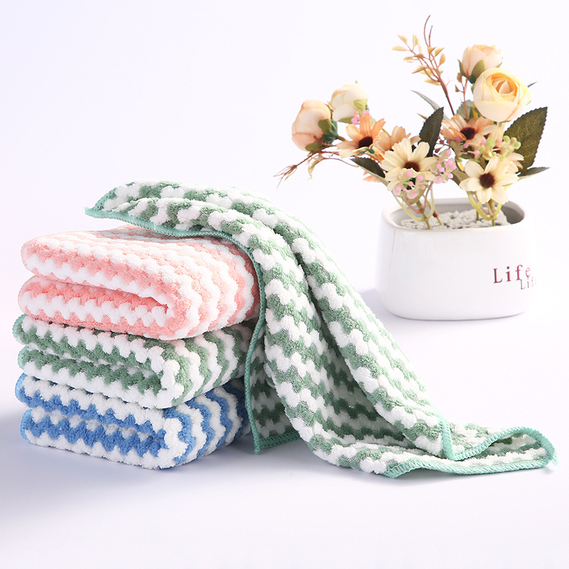 Paño de lavaplatos espeso catiónico no aceite no cabello absorción de cocina paño de limpieza de mesa paño de limpieza al por mayor