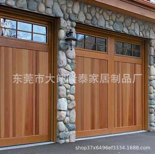 American Country Oak Garage Door - the Fragrance of Logs, Returning to Nature and True Electricity