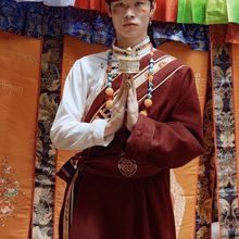 新款男士藏族服装贵族藏袍西藏少数民族旅游2024藏式写真男款