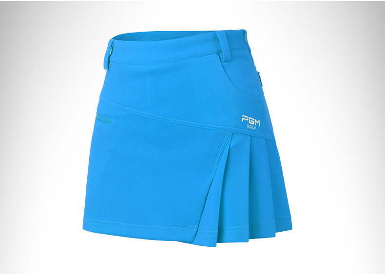 Váy golf nữ hakama dây kéo thời trang xếp ly lót an toàn — Qz012 màu cam, Qz012 màu đỏ hoa hồng, Qz012 màu trắng, QZ012 màu xanh lam chi tiết 20