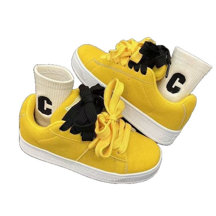 2025 primavera nuevos zapatos de mujer, suela suave, pies no cansados, zapatos de pan, hombres y mujeres chic, parejas, zapatos deportivos y casuales de todo fósforo