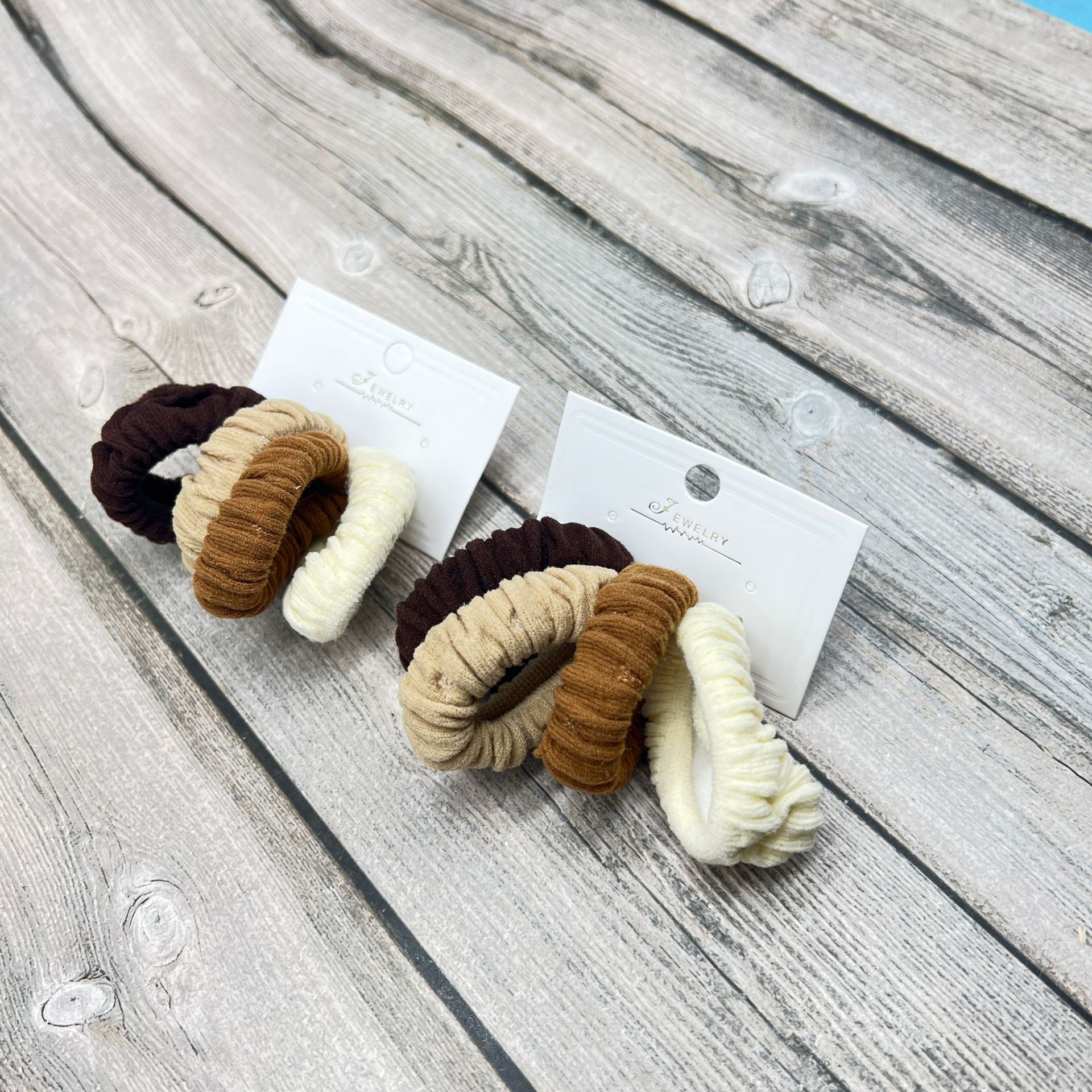 Gomas para el pelo coreanas – alta elasticidad, 8 unidades por pack, calidad económica