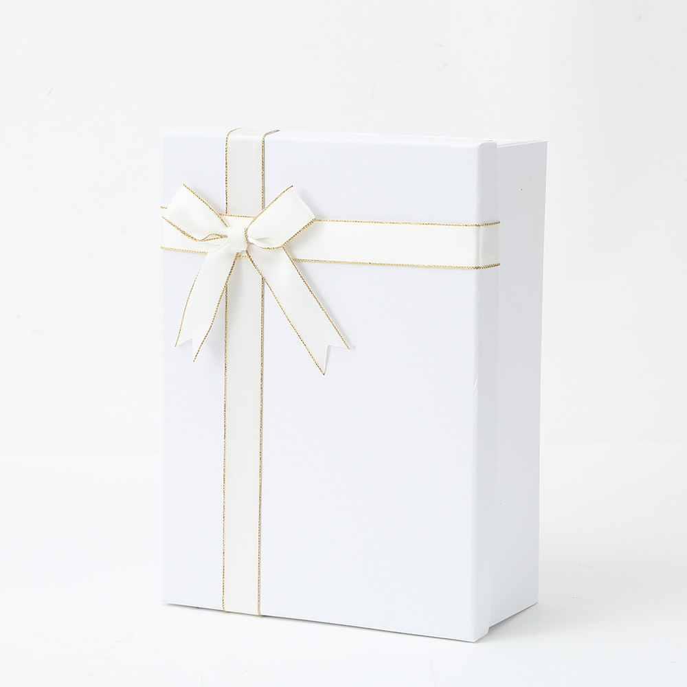 Caja de regalo plegable de una pieza, caja de regalo de vacaciones, caja de regalo de tapa, caja de regalo de arco de tapa, caja de regalo de vacaciones en stock