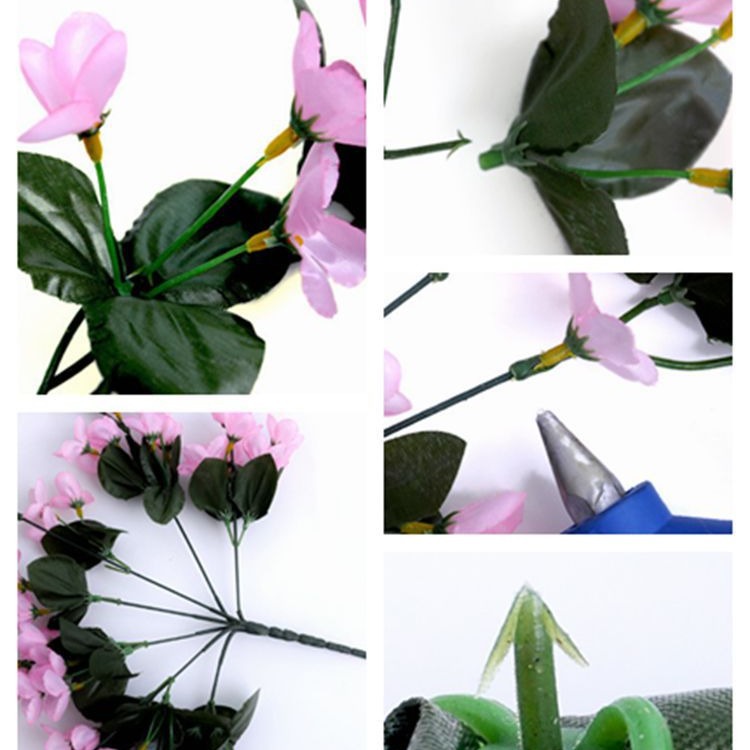 Artificial violeta colgante de pared flor artificial decoración de la boda flor artificial colgante de Orquídea cesta colgante de flores balcón flor decorativa fábrica al por mayor