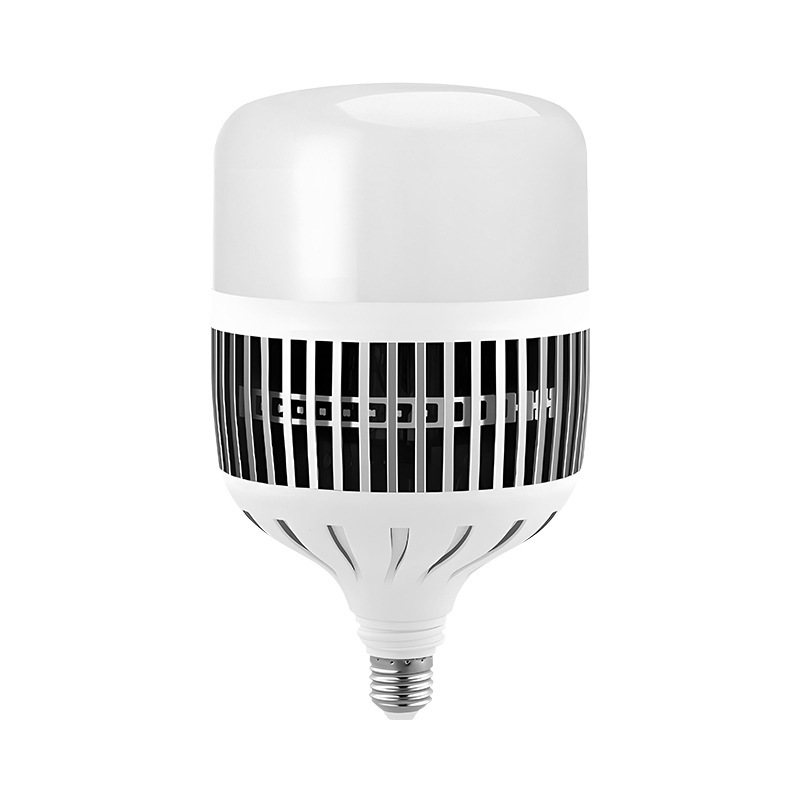 LED bombilla de alta potencia tornillo ahorro de energía doméstico E27 super brillante iluminación de sitio de construcción de taller de aluminio 200W burbuja