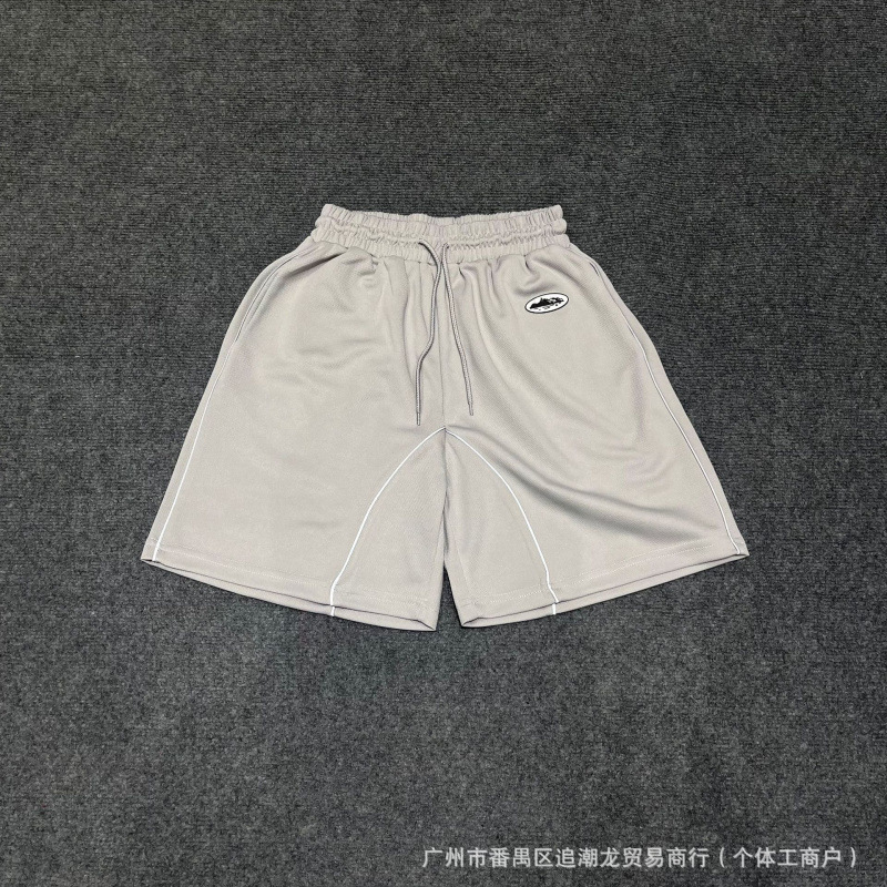 Syna World Basketball Shorts Loose Mesh Piping Grey